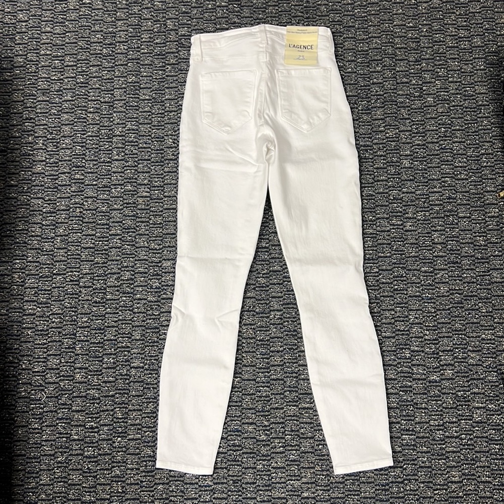 L’Agence white Margot high waist stretch skinny ankle jeans - Picture 5 of 5